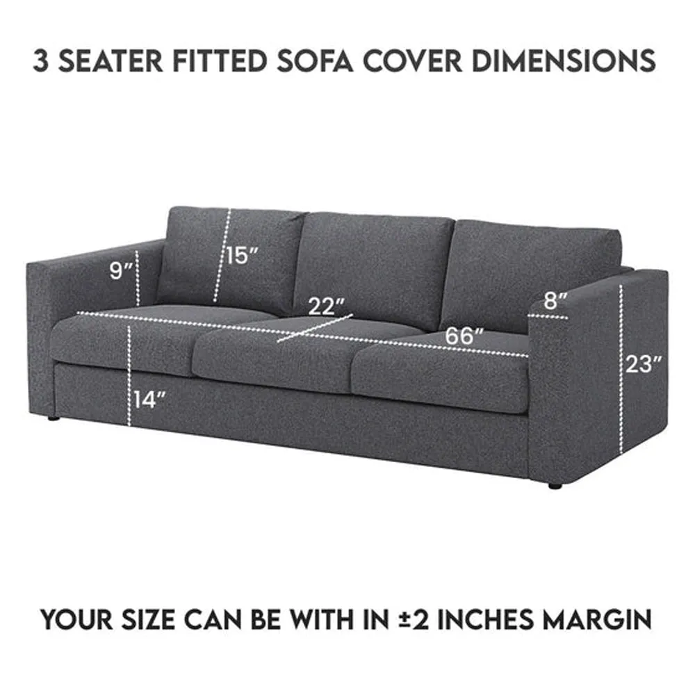 Ultrasonic Quilted Sofa Cover In Copper Color