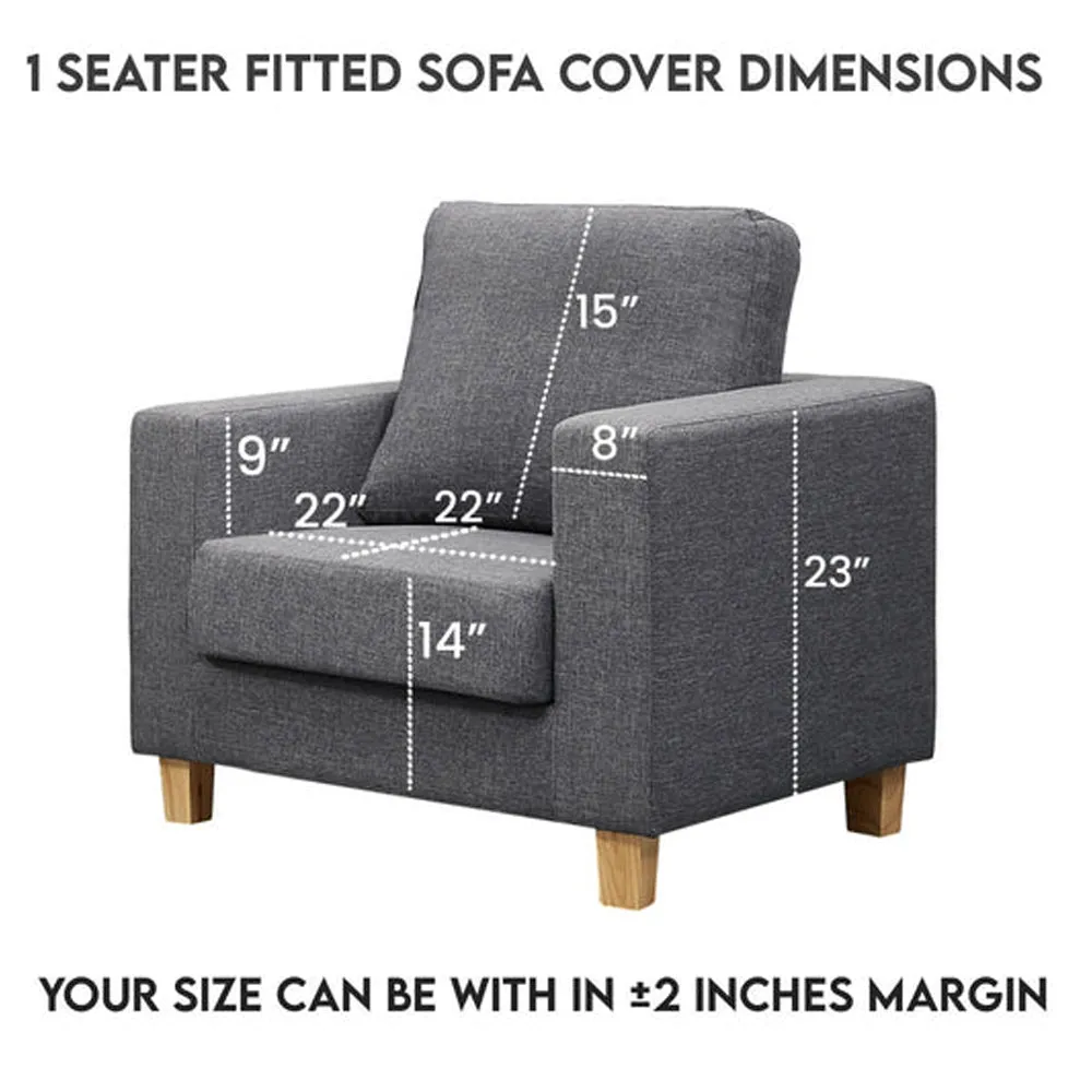 Ultrasonic Quilted Sofa Cover In Copper Color