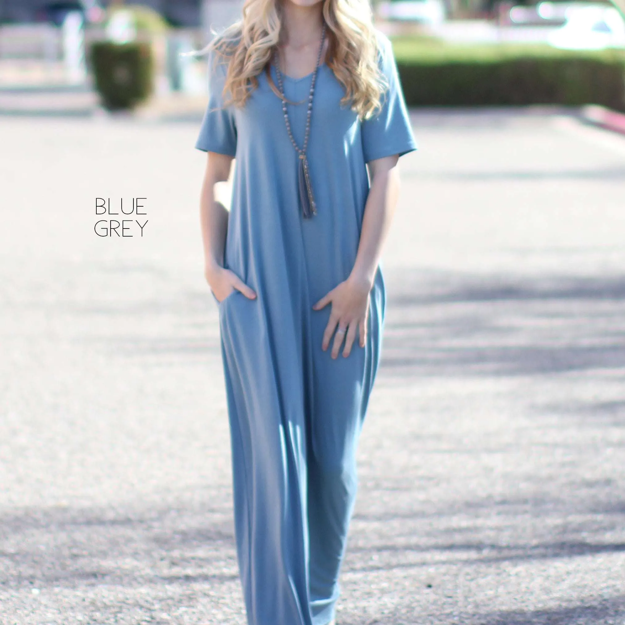 V-Neck Maxi Dress | S-XL