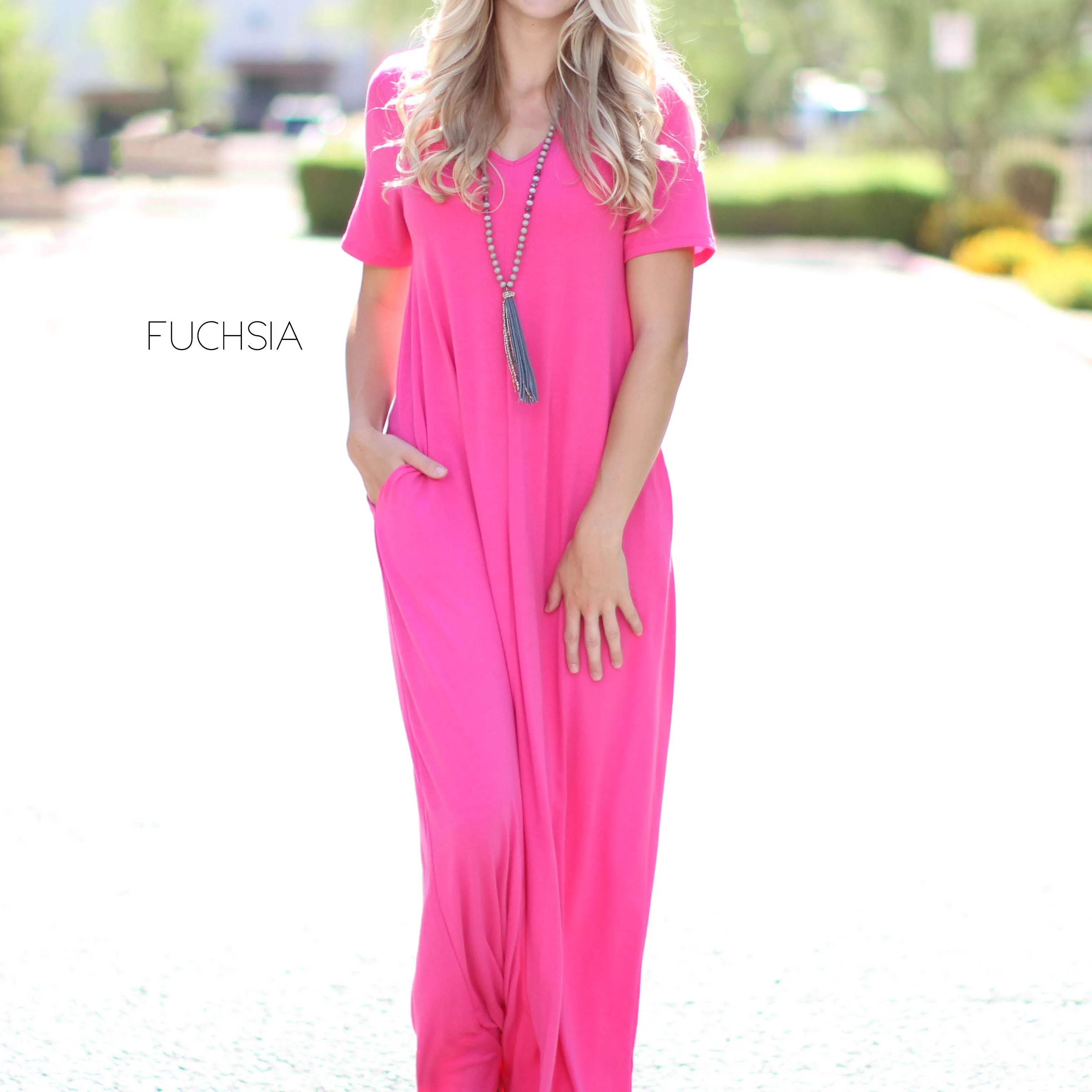 V-Neck Maxi Dress | S-XL