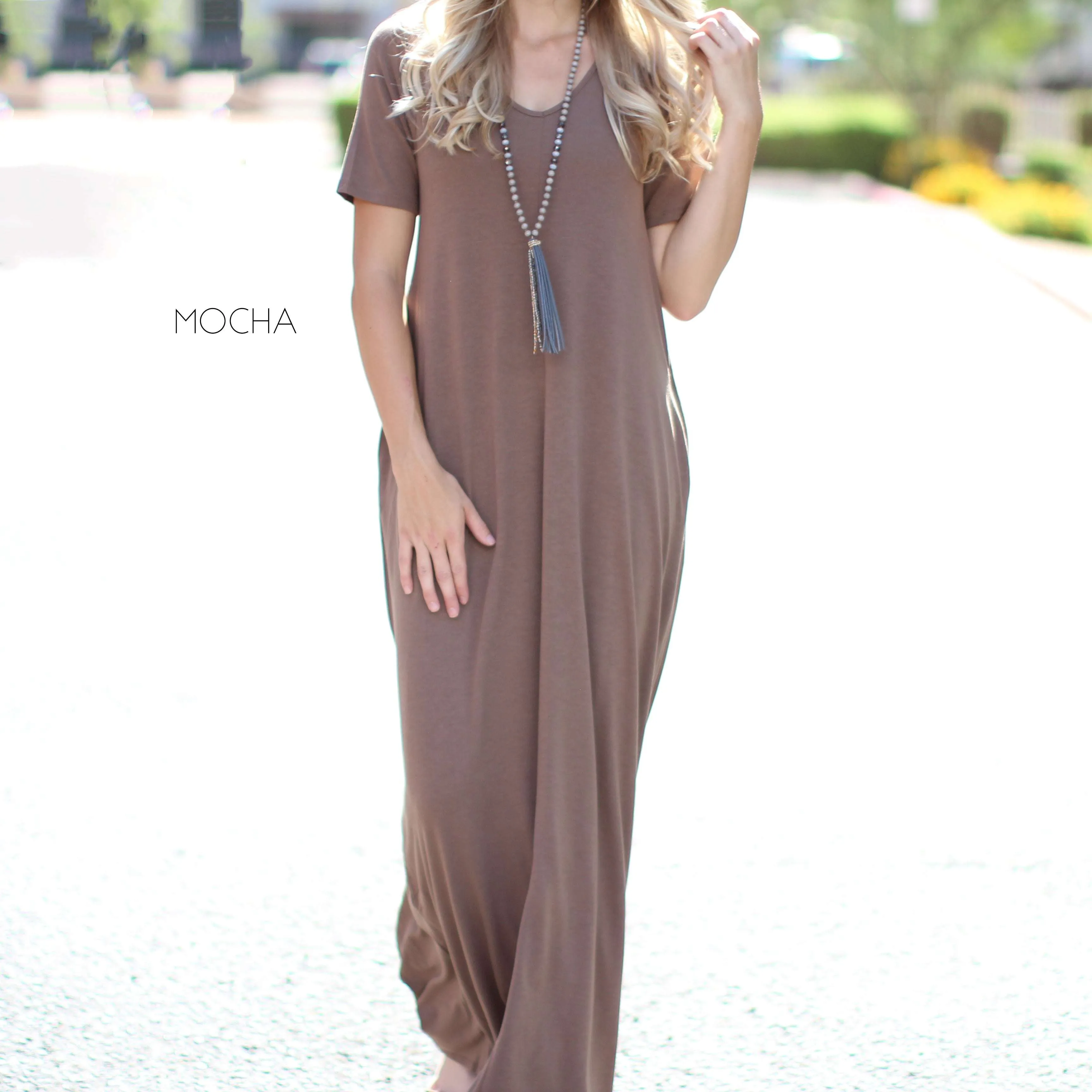 V-Neck Maxi Dress | S-XL