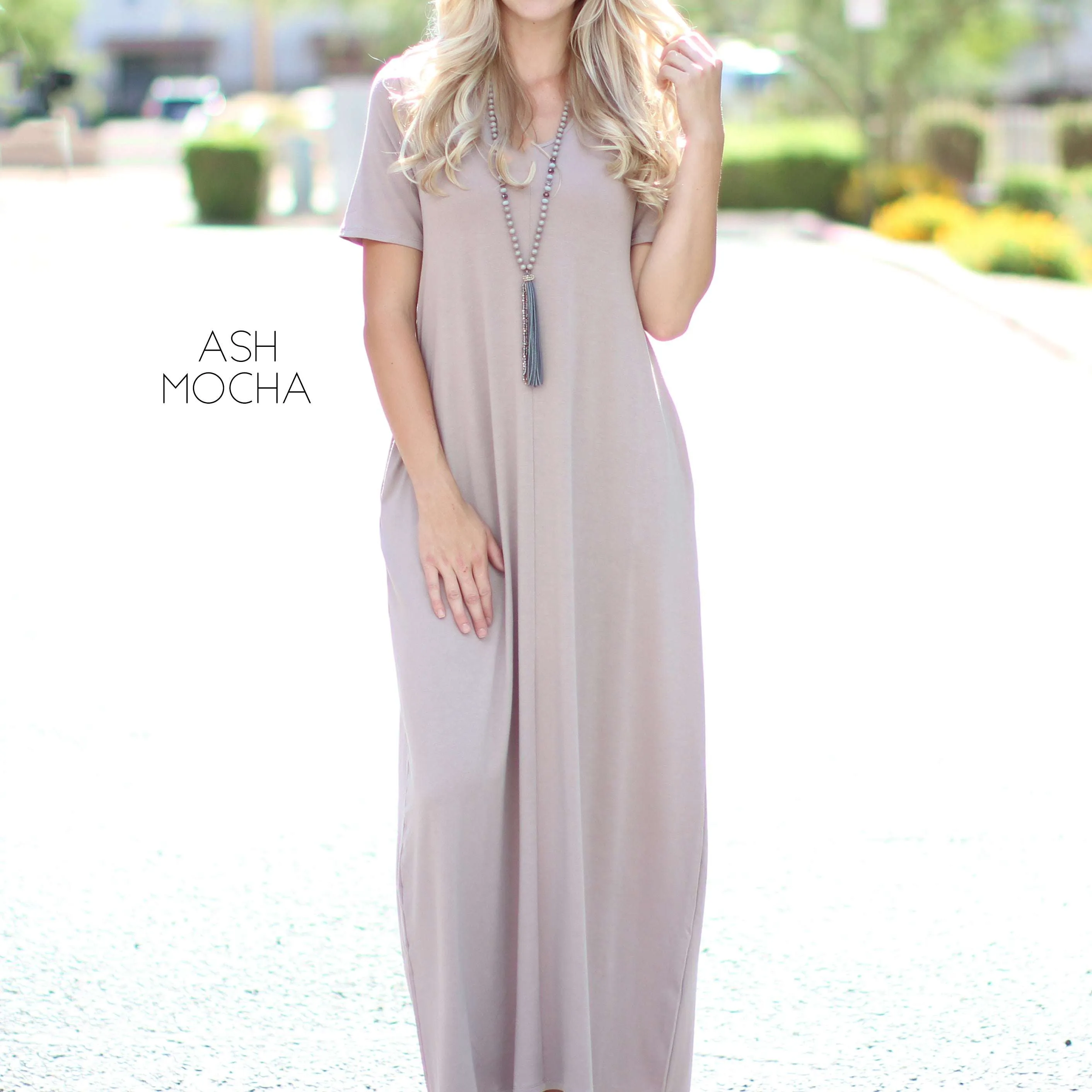 V-Neck Maxi Dress | S-XL