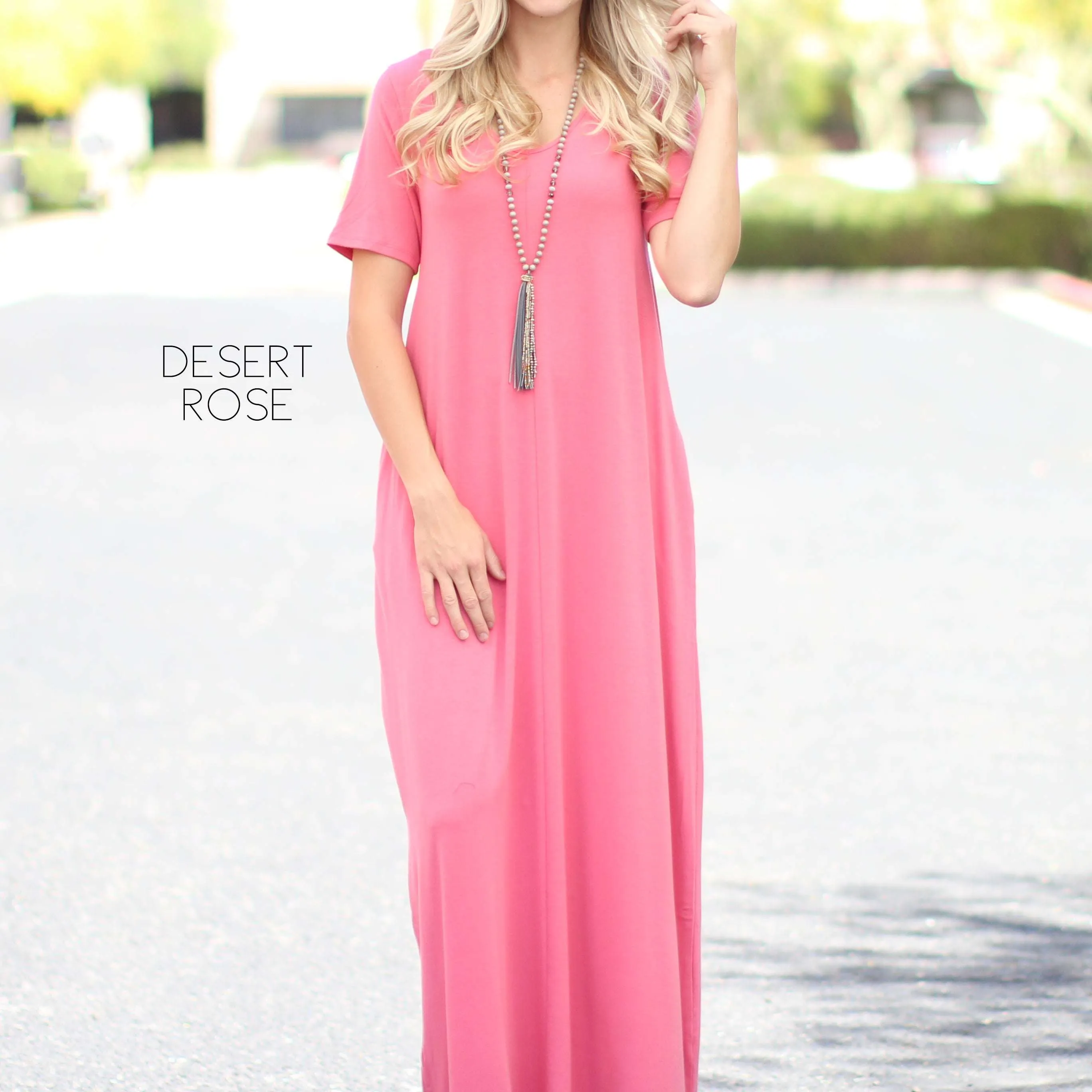V-Neck Maxi Dress | S-XL