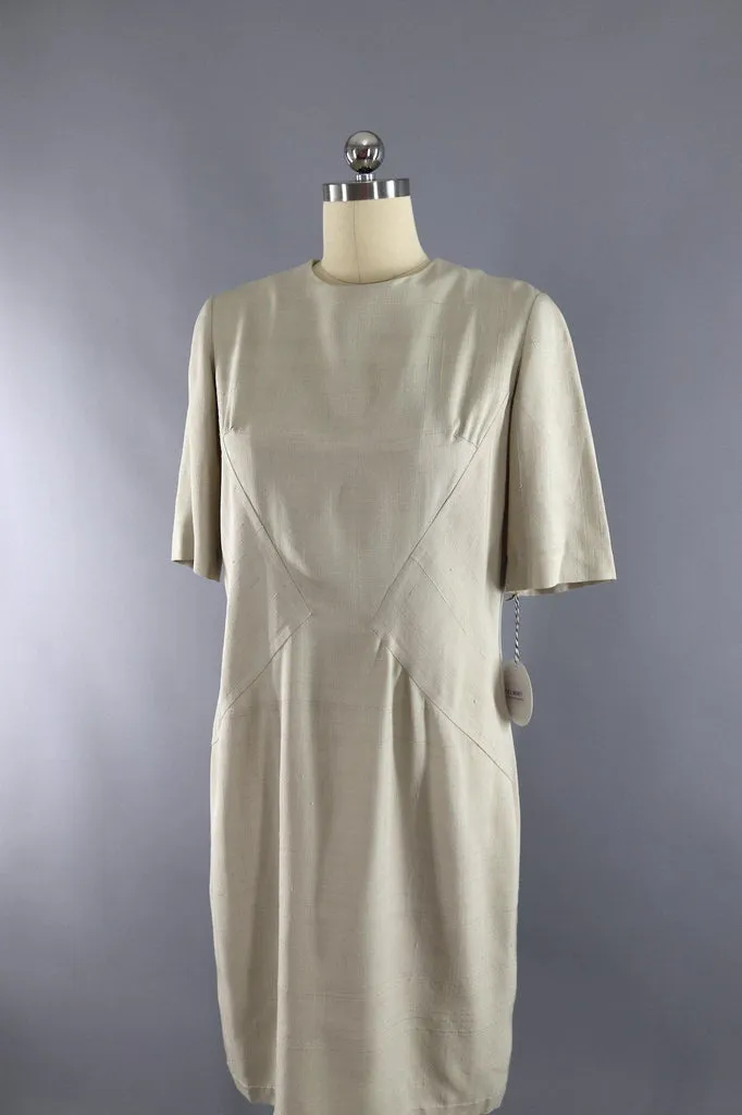 Vintage 1980s Minimalist Day Dress