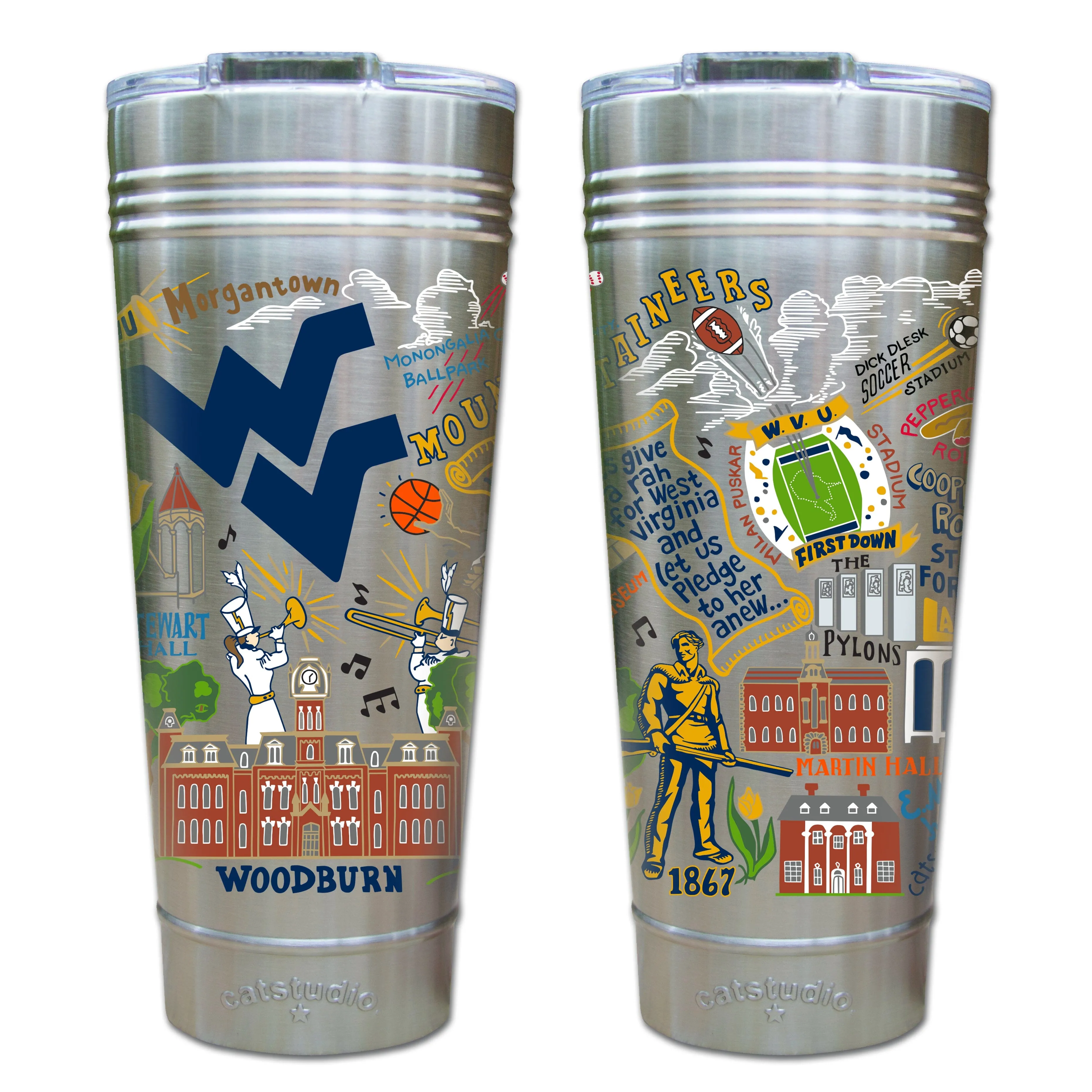 West Virginia University Collegiate Thermal Tumbler