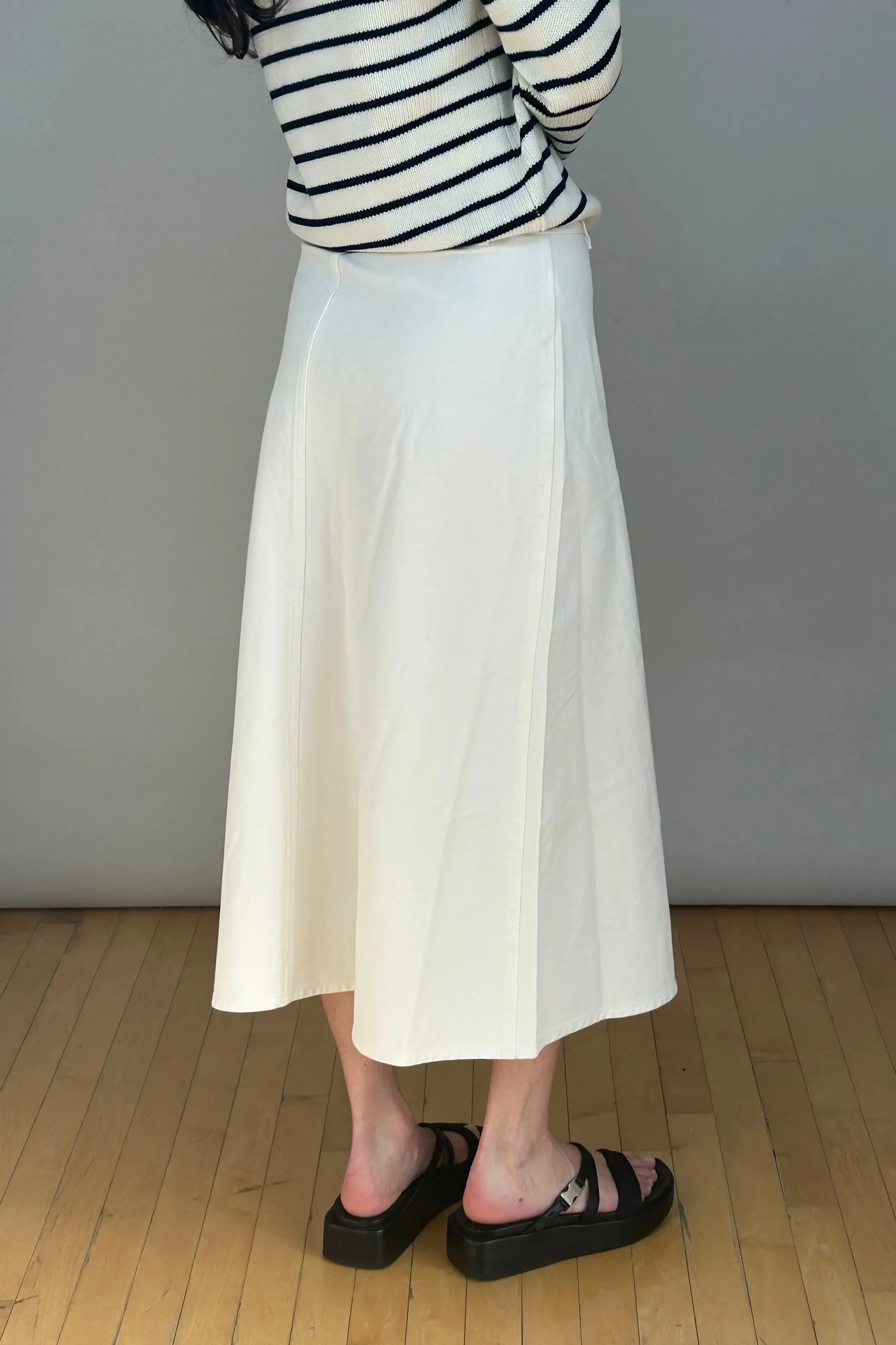 White Cotton Charm Skirt