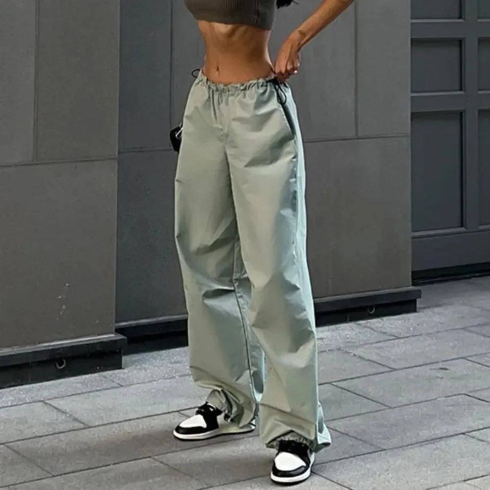Women Pants Solid Baggy Wide Leg*