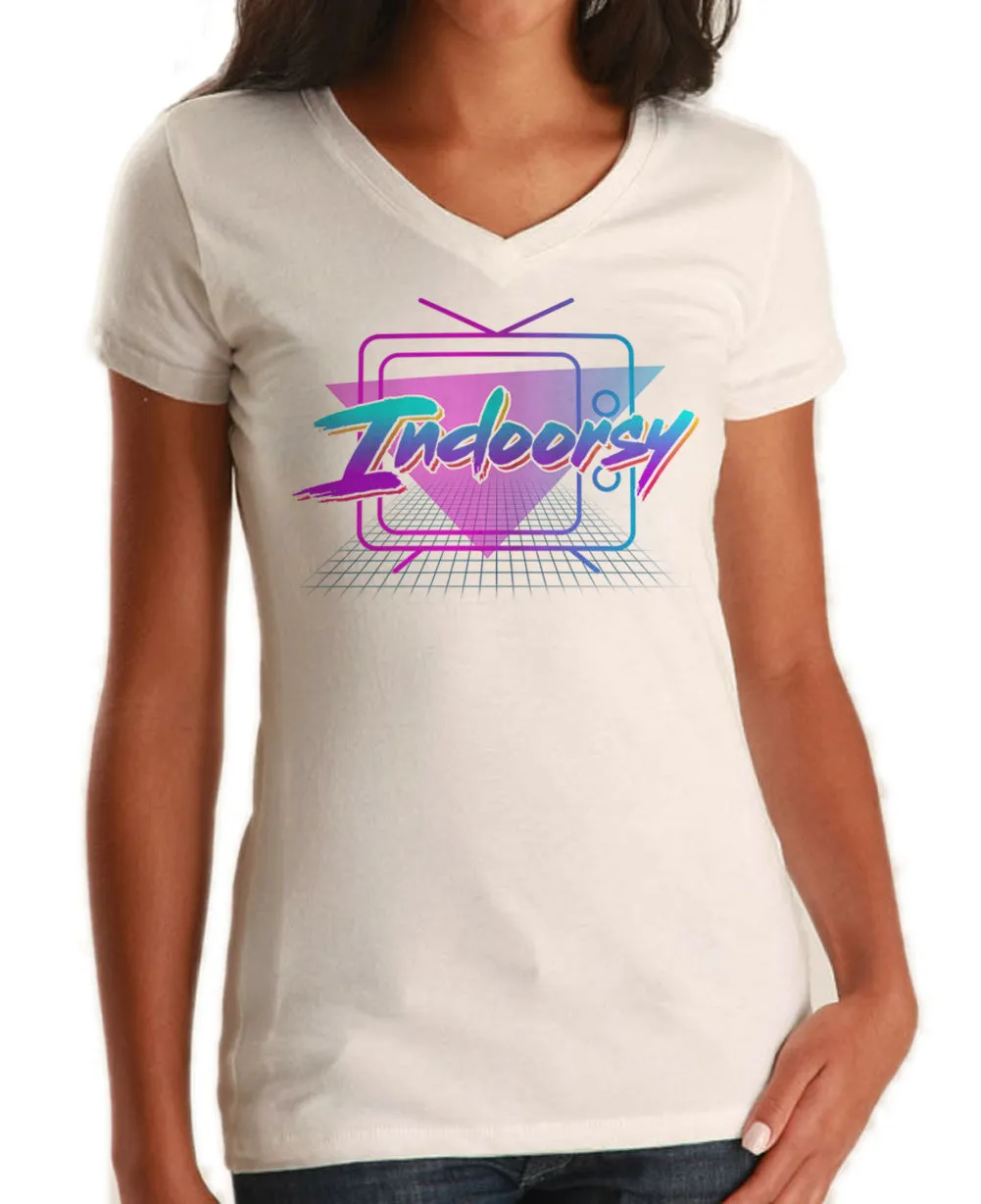 Women's Indoorsy Vneck T-Shirt