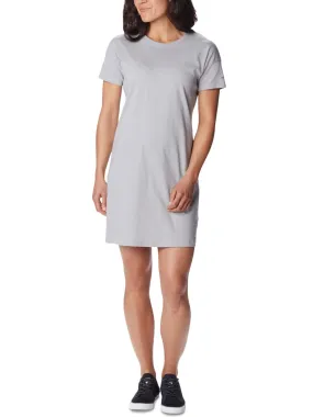 Women's Plain Solid Short Dress, Grey